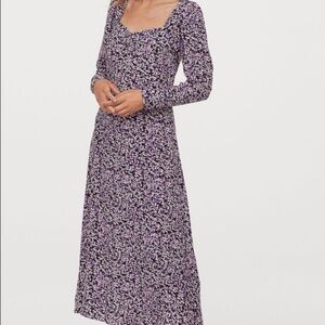 H&M Women’s PUFF-SLEEVED DRESS Size XS